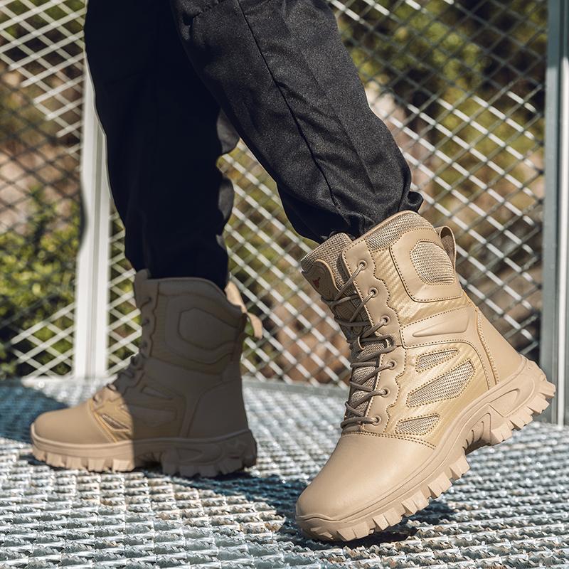 Мужские высокие ботинки большого размера для тренировок на открытом воздухе, ботинки для тренировок на полигоне, ботинки для пешего туризма, тактические ботинки спецназа