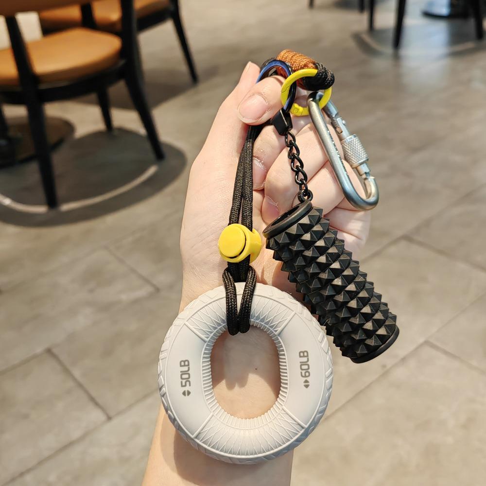 Wrist Strength 10-60LB Hand Grip Keychain Silicone Strength Training Finger Ring Fitness Gift