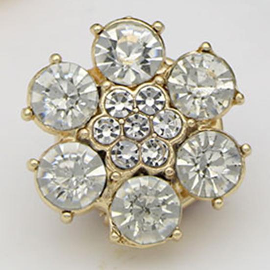 5 шт. Стразы Цветок пуговицы Крышка без шитья Мгновенное удаление Мужчины Женщины Блузки Платья Пальто Шали Рубашки пуговицы Крышка Декоративная запонка