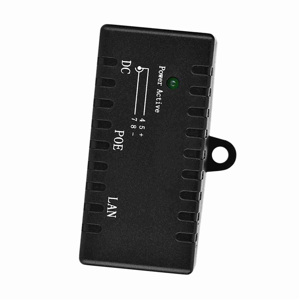 POE-сплиттер Power Over Ethernet-инжекторный адаптер для локальной сети, черный