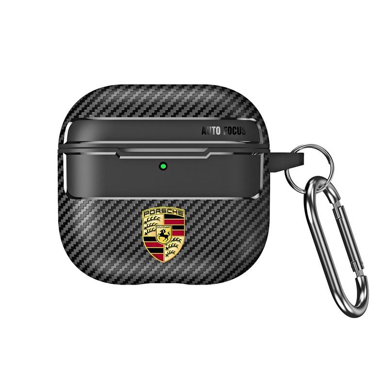 Кейс для наушников из углеродного волокна Оболочка для Bluetooth-гарнитуры Для Airpods 2/3/4/Pro Для Porsche Macan Panamera Cayenne Cayman 911 918 Pajun CY5