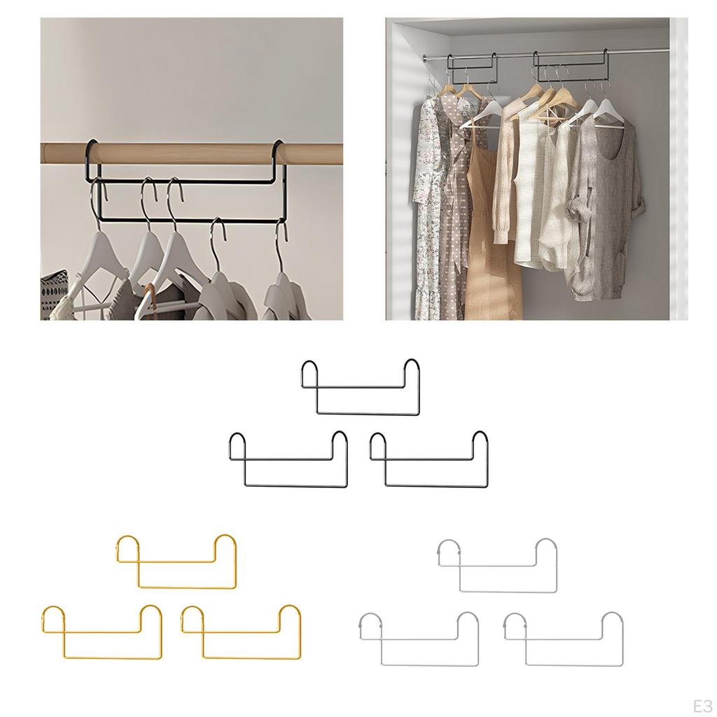 3 Clothes Hangers, Minimalist Drying Racks, Closet Organizer for Scarves, Leggings And Pants