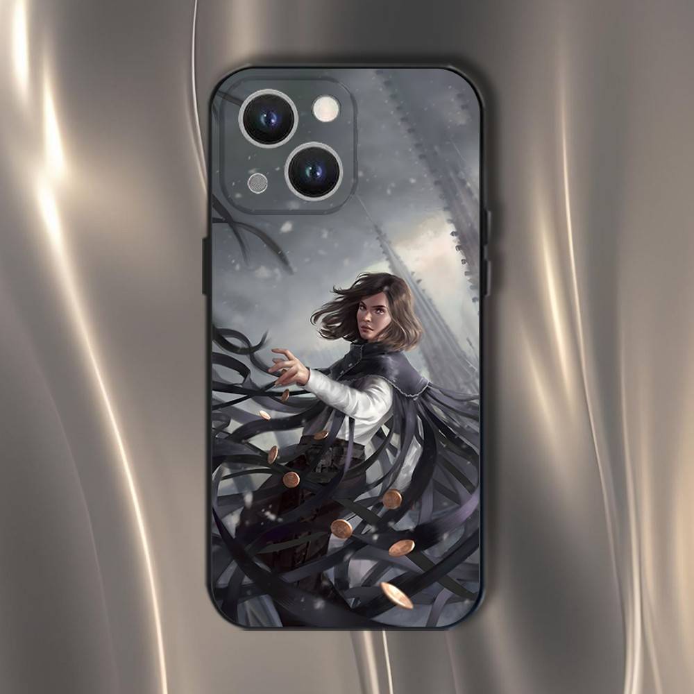 Чехол для телефона Mistborn Trilogy Vin для iPhone 16,15,14,13,12,11,Pro,XS,Max,XR,Plus,E,SE4,Mini Черный Мягкий Чехол