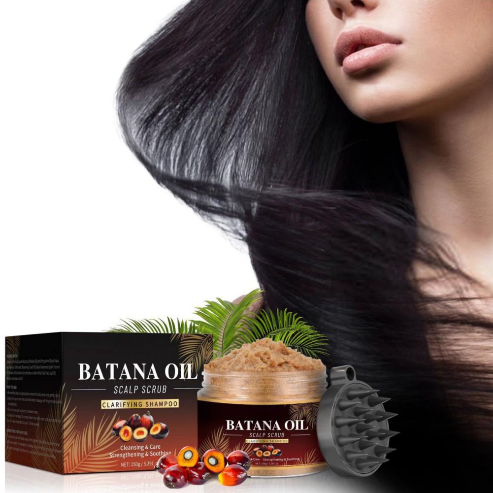 Batana Oil Scalp Scrub Clarifying Shampoo Exfoliating Scalp Scrub Promotes Hair Growth
