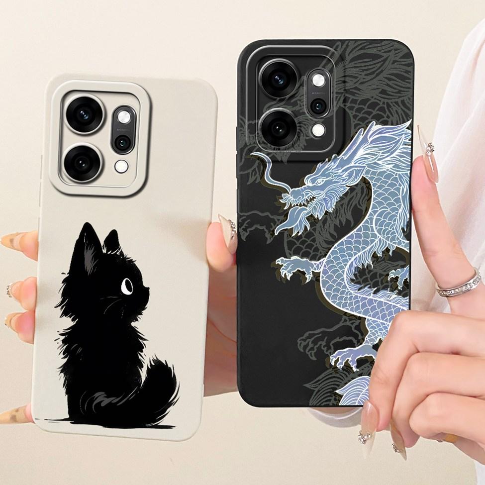 For Oppo Reno 14Pro PKZ110 CPH2739 Casing For Oppo Reno14 Pro Cover Fashion Cartoon Cute Funny Painted Silicone Phone Case