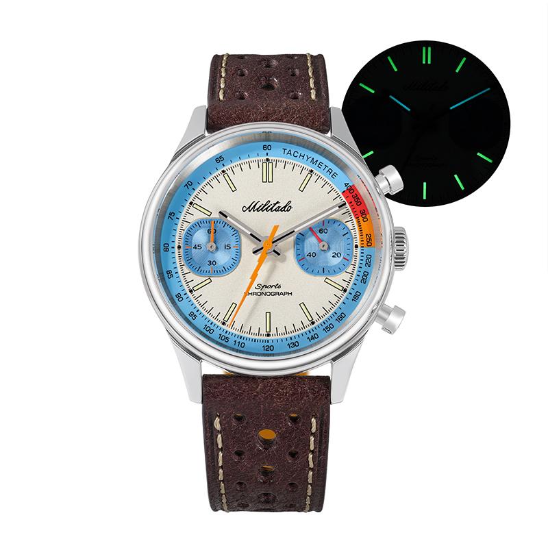 Militado ML23 Quartz Watch Miyota 6S21 Chronograph Movement Men Watches Sapphire BGW9 Luminous 100m Waterproof Dive Watch