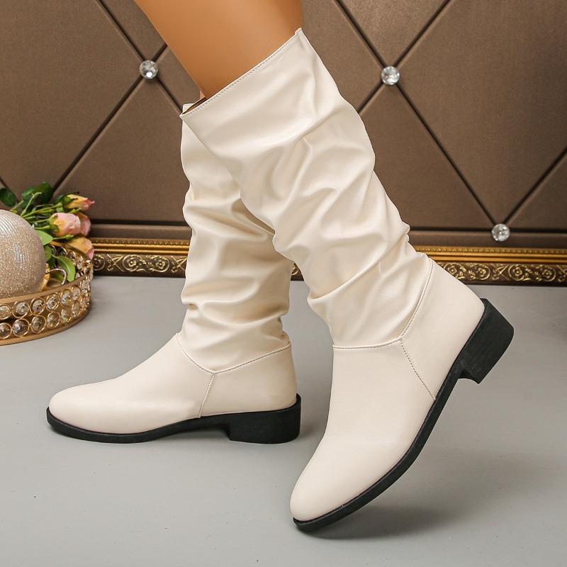 Fashion Heeled Women Elegant Fashion Long Boots 2025 Winter New Trends Woman Shoes Designer Classical Chelsea Mid Boots Dress Zapatillas
