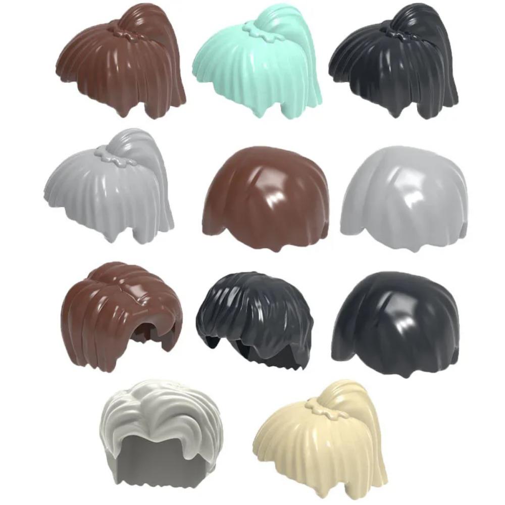 City Building Blocks Body Character Clothing Accessories Helmet Hat Colorful Hair Hairstyle Mini Brick Compatible Toy Gift X040