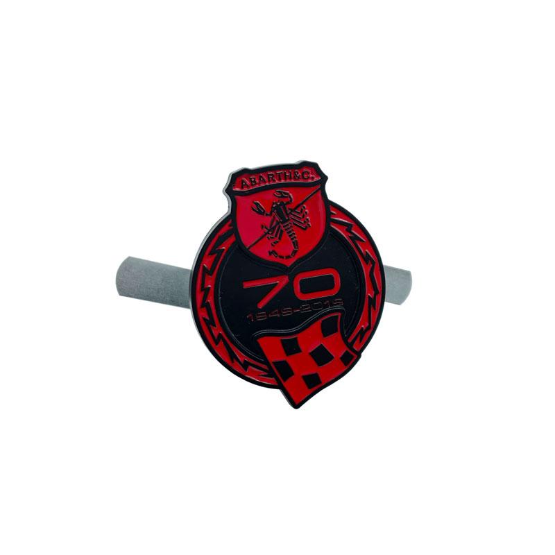Car Styling 3D Metal Logo Car Sticker Trunk Emblem Decal For Abarth 70th Anniversary 595 Esseesse Badge Competizione Turismo