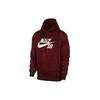 SB Skateboard Casual Fleece Hoodie Pullover Men Tops Burgundy CK5125-638