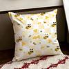 Buzzing little bee Cushion Cover Reversible Soft Durable Pillow Cover Home  Car MultiScene Use for Daily Comfort