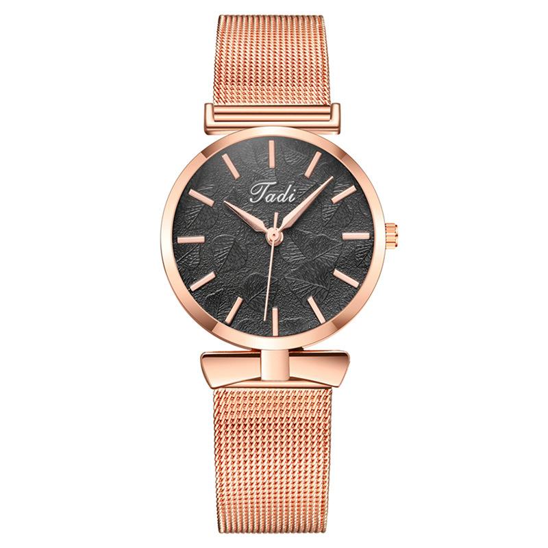 Модные женские часы с бантом, женские часы, сетчатый ремешок, кварцевые часы, женские часы