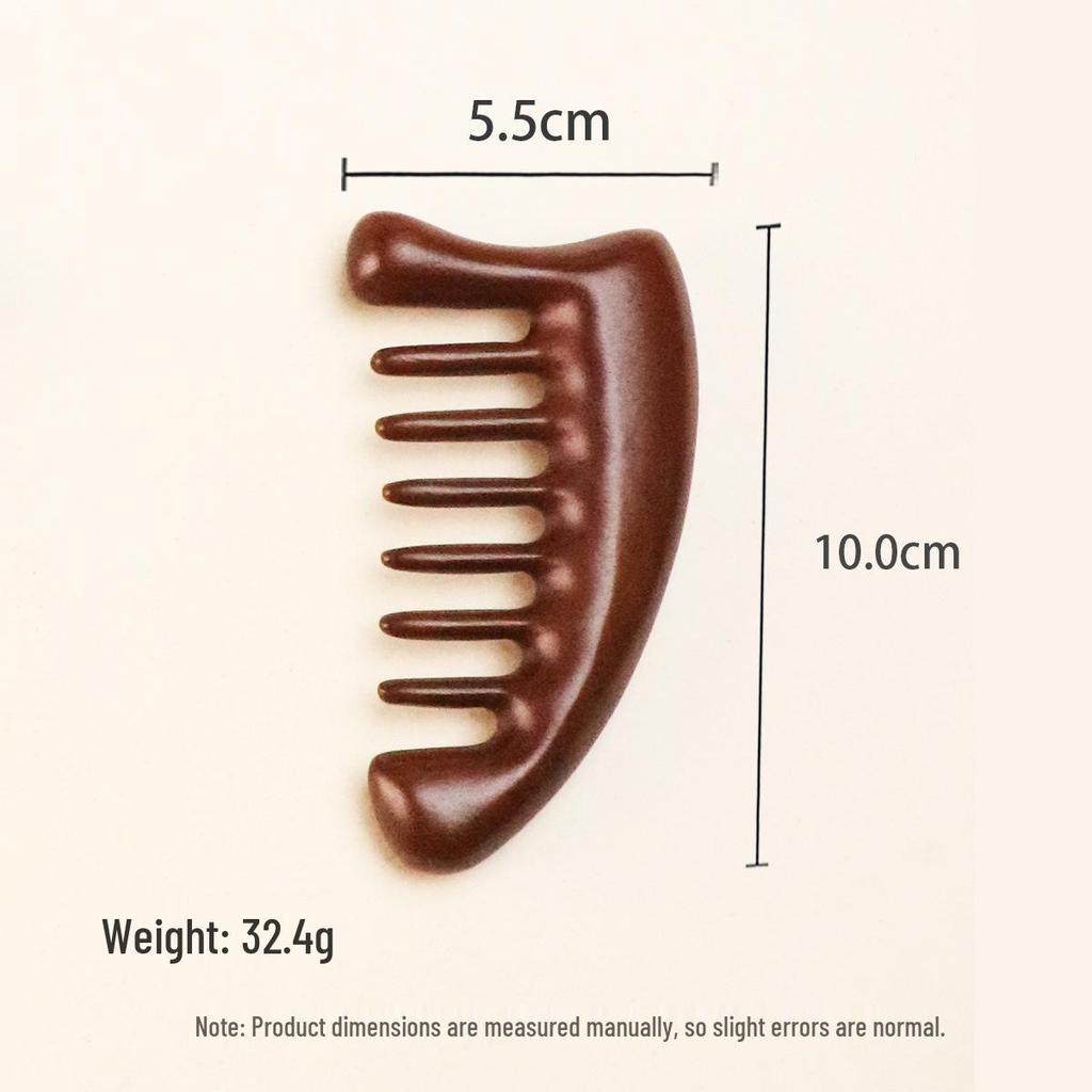 Массажная расческа из сандалового дерева: Портативный деревянный гребень для головы и меридианов сувенир