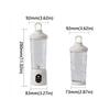 USB Rechargeable Fruit Blender Digital Display Juice Cup Blender  Vegetable Drinks