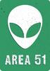 Area 51 Plaque - 20x28 Cm