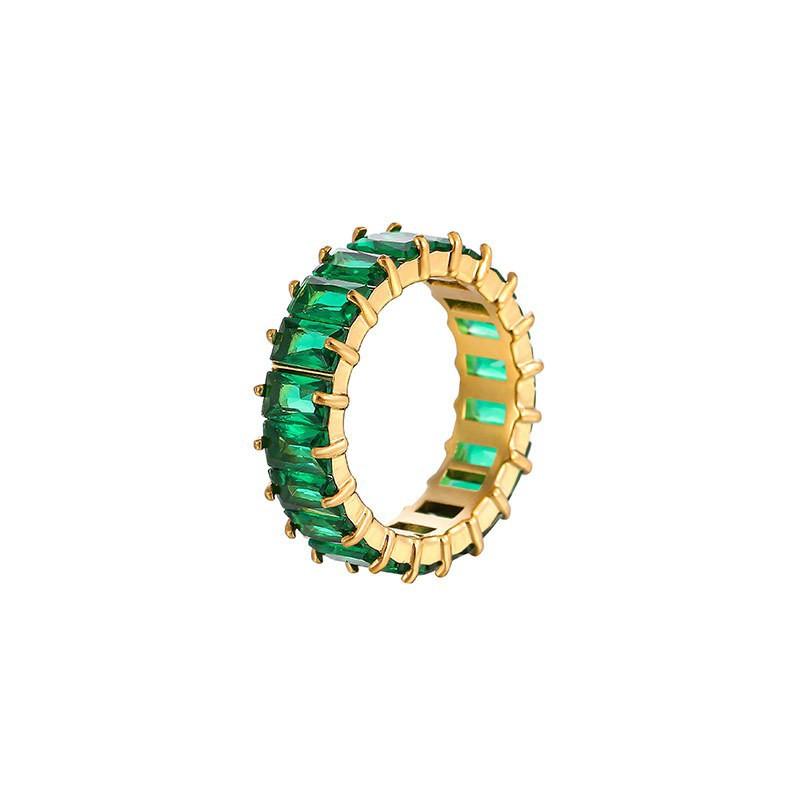 Горячая Распродажа Женские Украшения из Титановой Стали Роскошные Дизайны 5 мм Полностью Кубический Цирконий Обручальные Кольца для Мужчин Подарки Лучшему Другу