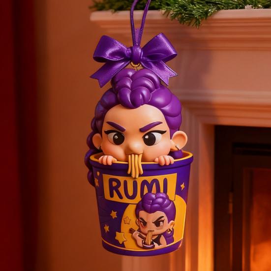 Аниме K-Pop Акриловый брелок Клинок, рассекающий демонов Миска рамена Рождественское украшение Декоративное