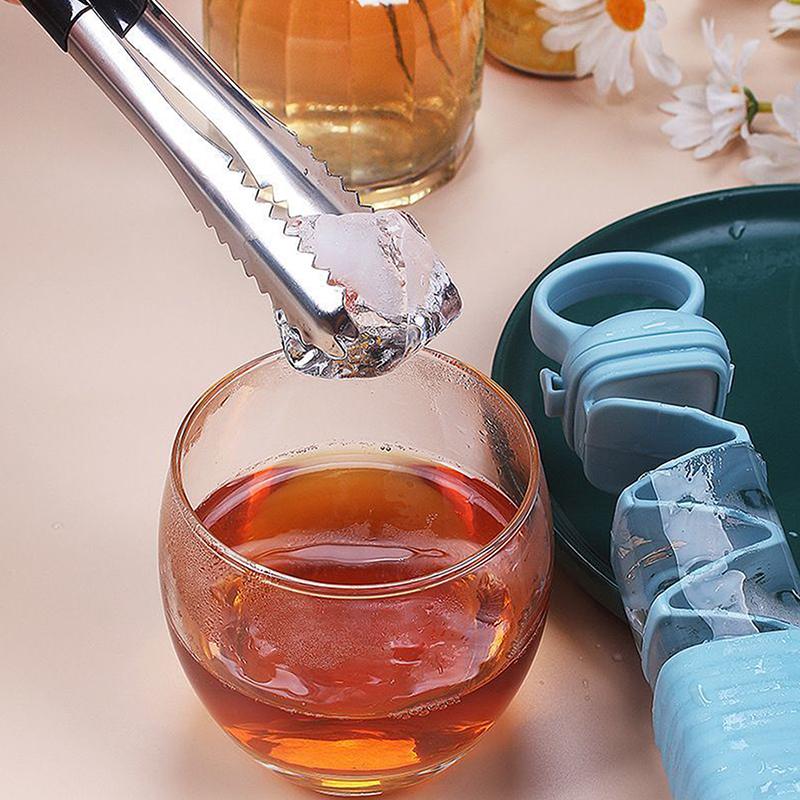 Бытовые формы для льда Прочные Пресс Форма для кубиков льда Быстрозамороженная Силиконовая форма Холодильник Многоразовая Кухня Бар Форма для кубиков льда