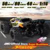 Новый 4WD High Toughness 80KM/H полноприводный радиоуправляемый автомобиль Off-road 4x4 RC 1:16 полномасштабных высокоскоростных гоночных машин Big Foot Fast Drift, детский подарок
