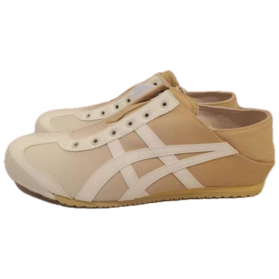 ONITSUKA TIGER Унисекс Желтые Белые Mexico 66 Канвасные Низкие Повседневные Кроссовки 1183C262-100