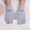 New Knitted Cartoon Gloves Plush Cold-proof Gloves Women's Winter Warm Plush Thickened Student Gloves