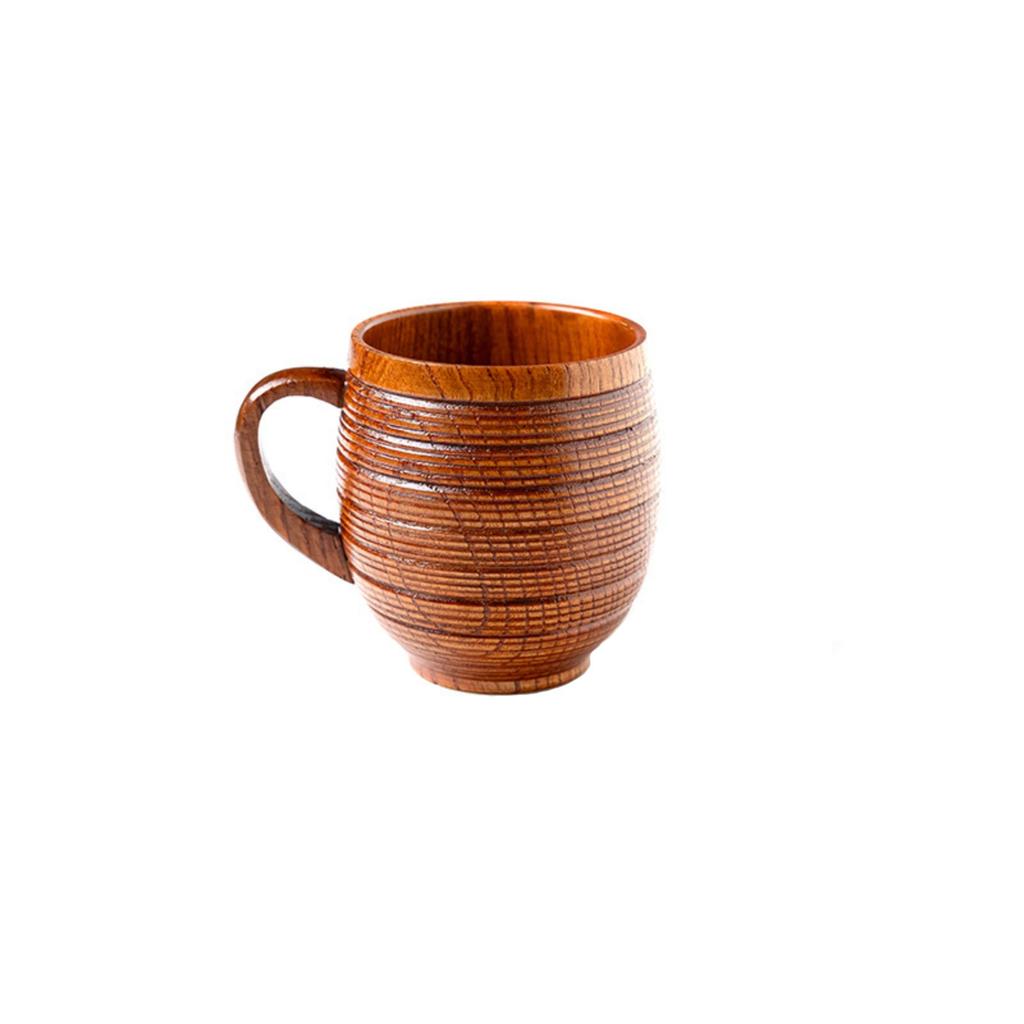 Пивные кружки Деревянные кофейные чашки Деревянные креативные деревянные кружки Кружки в японском стиле Чашки с ручками Деревянные термостойкие
