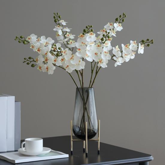 Искусственные орхидеи-бабочки 2 ветки реалистичный искусственный шелковый цветок свадьба