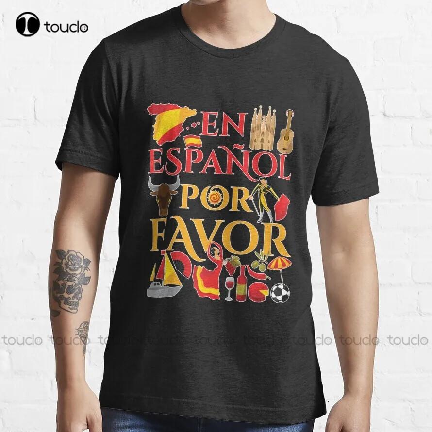 Spanish Teacher Gifts En Espanol Por Favor Trending T-Shirt White Tshirts Custom