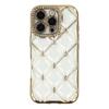 For iPhone 16 Pro Max Case Rhinestone Decor Electroplating TPU Phone Cover