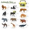 Игрушка Safari Animal Toy 12 предметов, реалистичные фигурки животных Jumbo Wild Jungle Animal, большой набор из африканского зоопарка с пластиковыми обучающими игрушками для детей и малышей