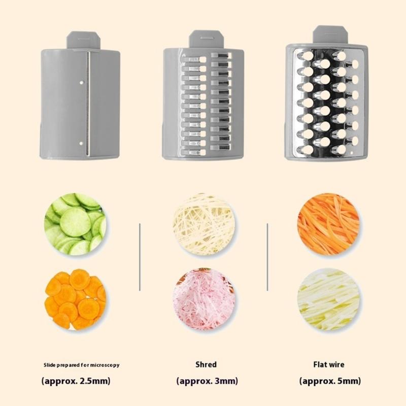 High Efficiency Electric Drum Vegetable Cutter USB Charging Dicer for Quick Meal Preparation and Healthy Cooking