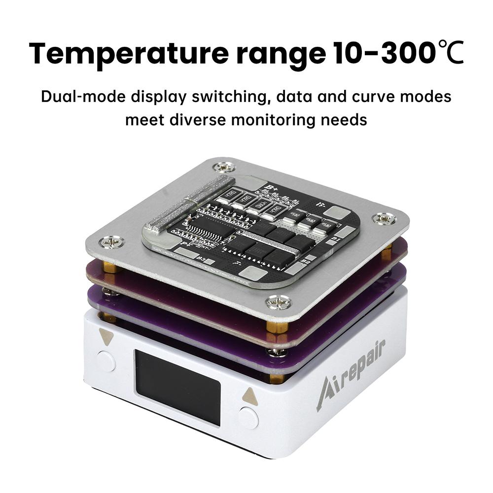 Мини-нагревательная пластина с постоянной температурой PD65W 20V, 10–300°C, цифровая регулировка, с портом Type-C