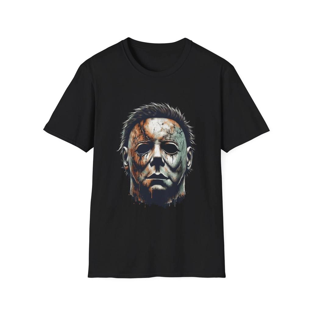 Michael Myers Mask T-Shirt - Iconic Horror Mask Graphic Tee