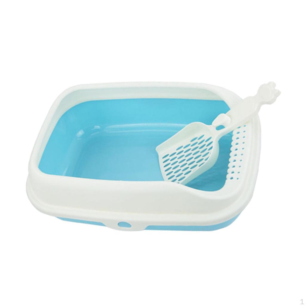 Открытый лоток для кошек Kitty Tray Горшок Туалет Подкладка для кролика