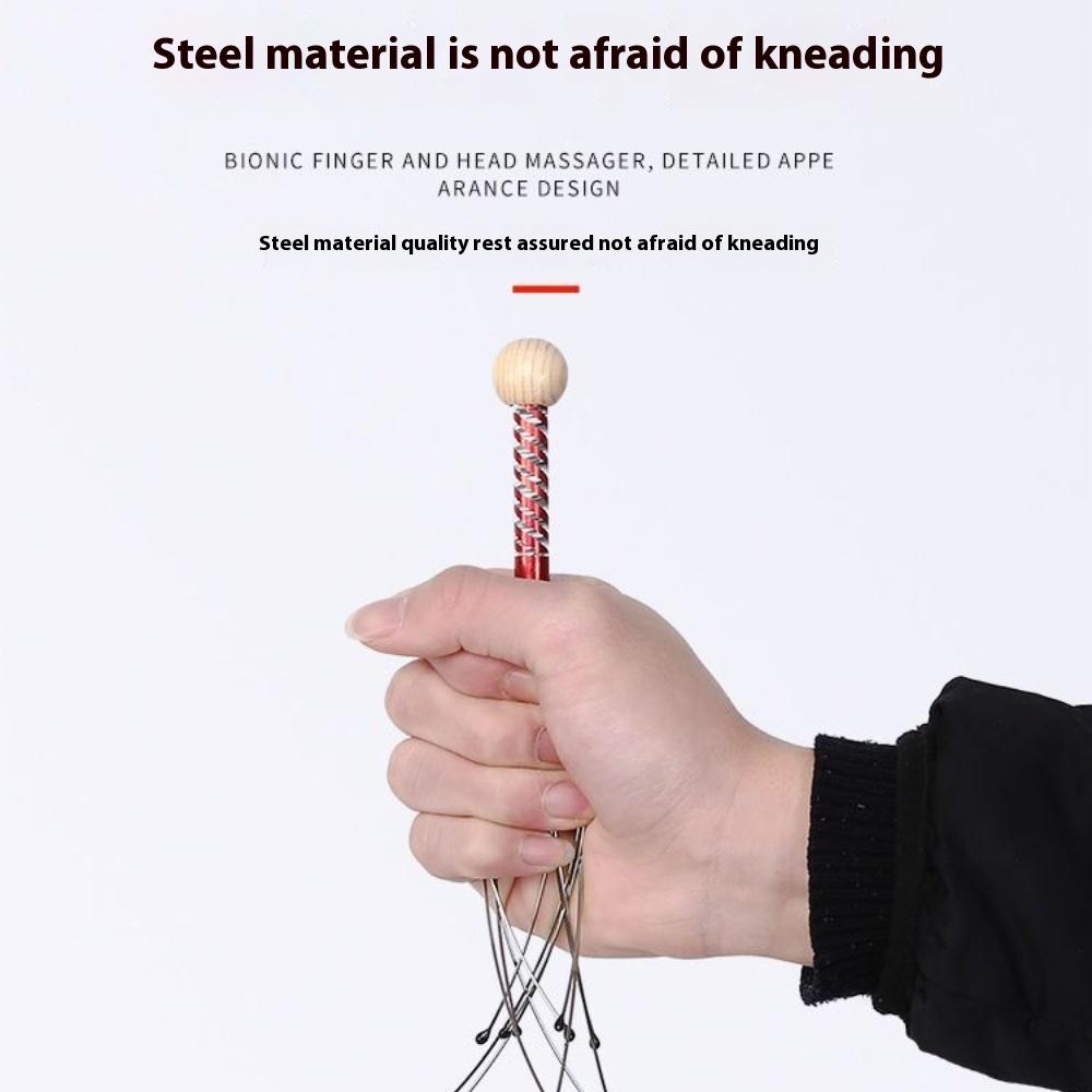 Массажер для головы «Осьминог», извлекатель душ, захват и проглатывание, артефакт «почесать голову», зуд кожи головы, меридианы, почесывание макушки головы