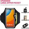 Waterproof Running Arm Bag Sport Armbands For Phone,Up to 6.7 inch Mobile Phone Ultra Light Arm Bag With AirPods Zipper Pocket 6