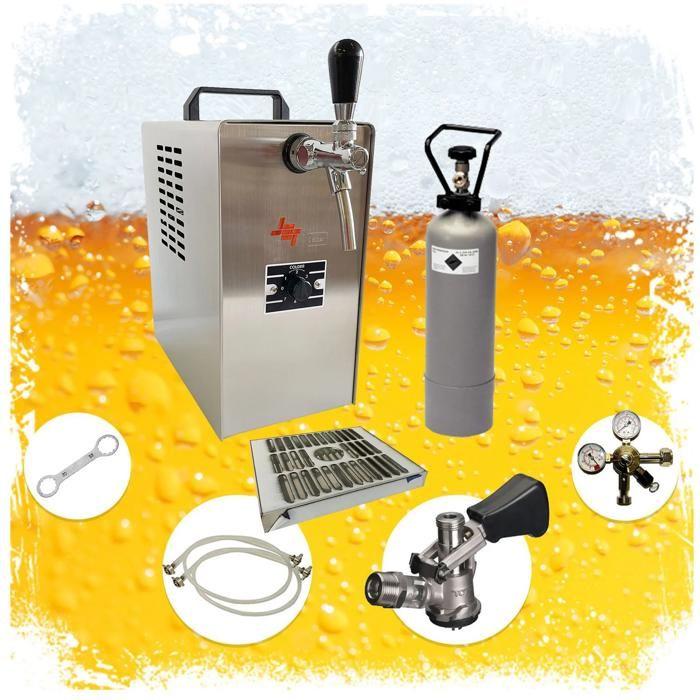 Distributeur de Bière JET 30 Kit Complet Refroidisseur Sec 1 Ligne 35 L/H Robinet KeyKeg