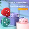 Retractable 3 In 1 Charging Cable 120W Super Fast Charge for Micro USB Type C IOS Devices IPhone 15 MacBook Huawei OPPO