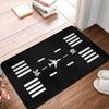 The Exit Arrival Departure Doormat Bathroom Welcome Mat Entrance Home Balcony Airport Sign Absorbent Floor Rug Bedroom Furry Mat