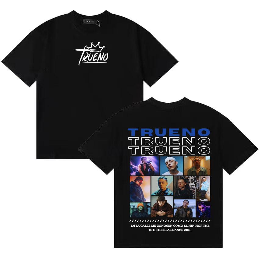 Rapper Trueno Tour Merch Tshirt Harajuku Short Sleeve Tee Shirt UnisexS Women Clothing Streetwear Gothic Cotton Tshirts Teenagers