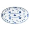 Импортный Royal Copenhagen Синий рифленый полукружевной овальный блюдо тарелка х 15см Свадебный подарок 1064775 [Обычный продукт] 23.5