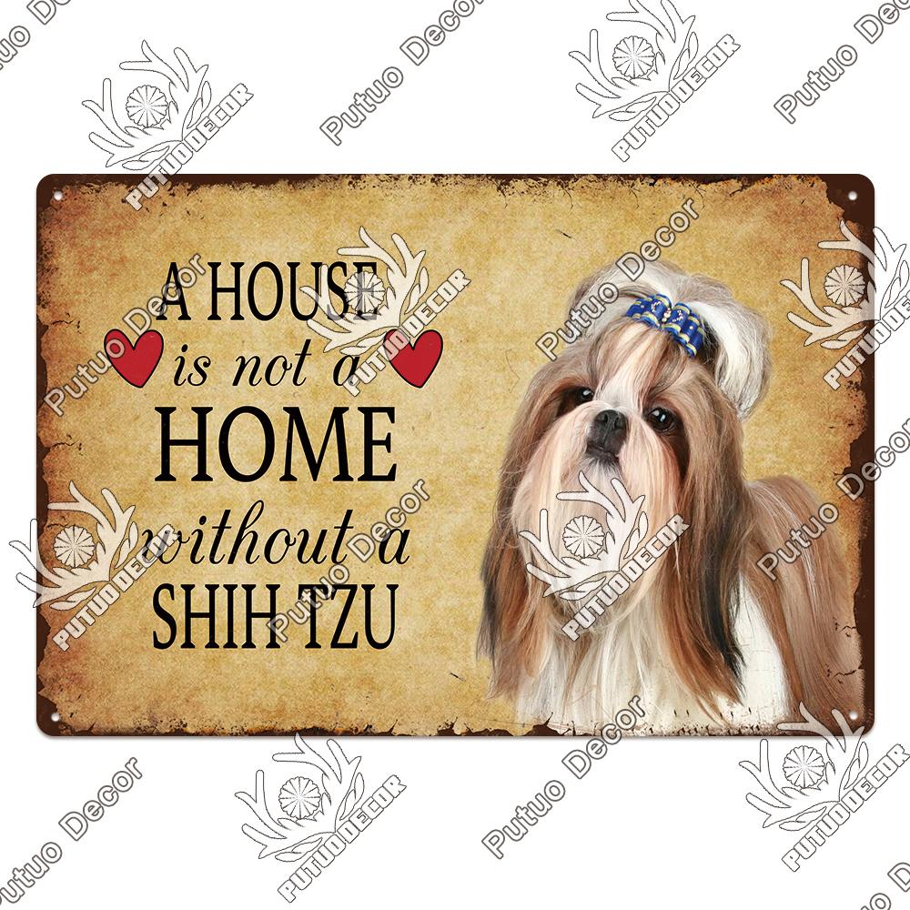 Декор Собака Винтаж Жестяные Знаки Доска Металлическая Пластина Настенное Искусство Украшения Для Дома Гостиная Человек Пещера Кафе Ферма Ретро Плакат