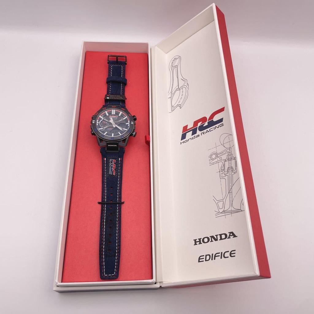 Б/у Ограниченная модель CASIO Casio EDIFICE Часы Honda Honda Racing Модель в честь сотрудничества Солнечные Водонепроницаемые