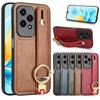 Luxury Wristband Leather Stand Case for Honor 200 Lite Cover for Honor 200 Pro with Ring Opener Shockproof Holder Business Full Protection Cover