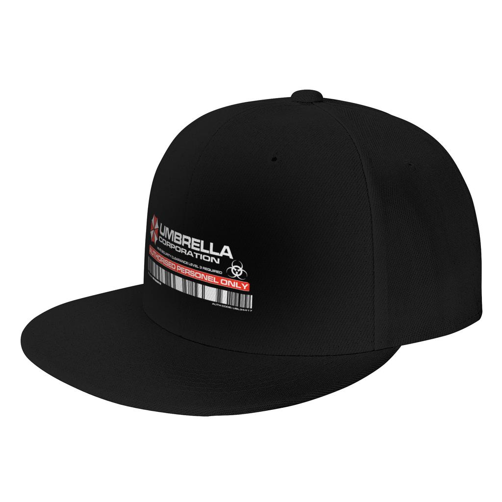 Fashion UMBRELLA CORP AUTHORIZATION ACCESS STICKER Flat Brim Sun Hat ParentChild Sun Visor Hat