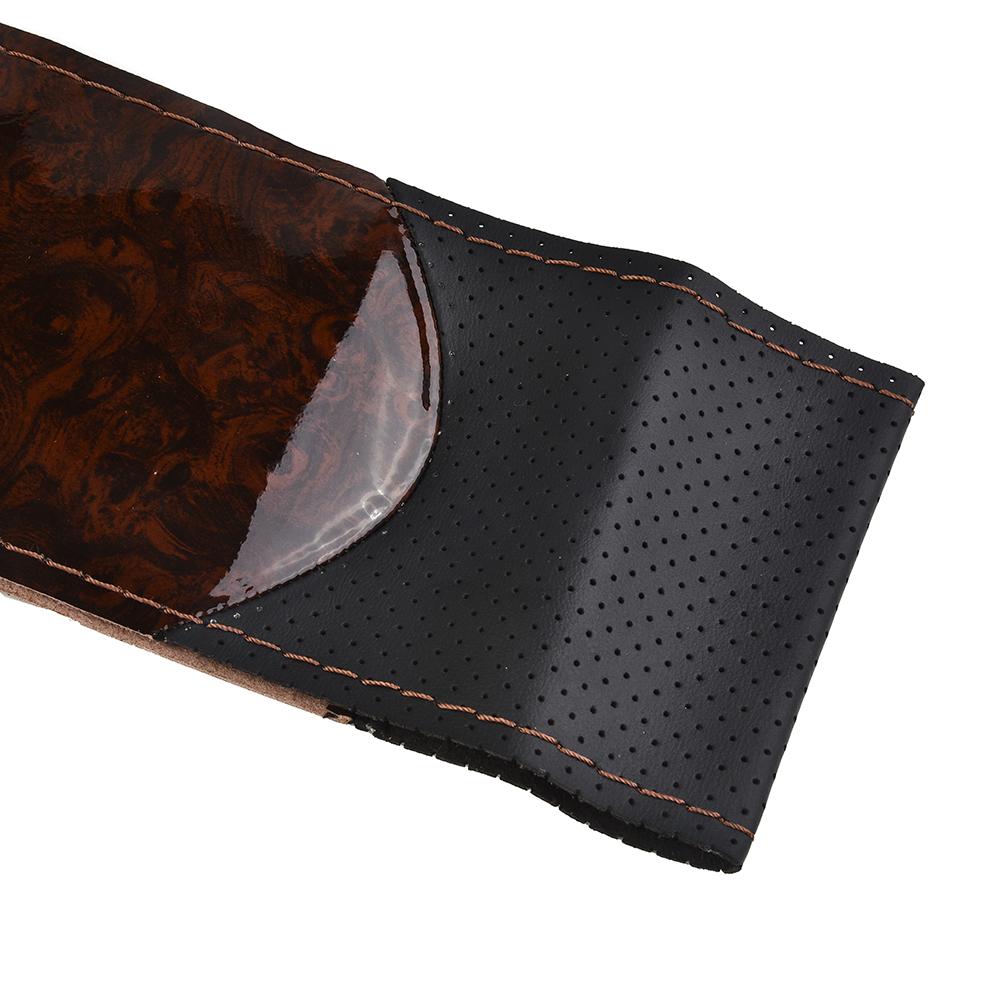 1 комплект чехлов на руль, чехлы на руль, аксессуары для автомобиля, сделай сам, подходит для 37-38 см, комплект кожаных деталей, персиковое дерево, замена, универсальный