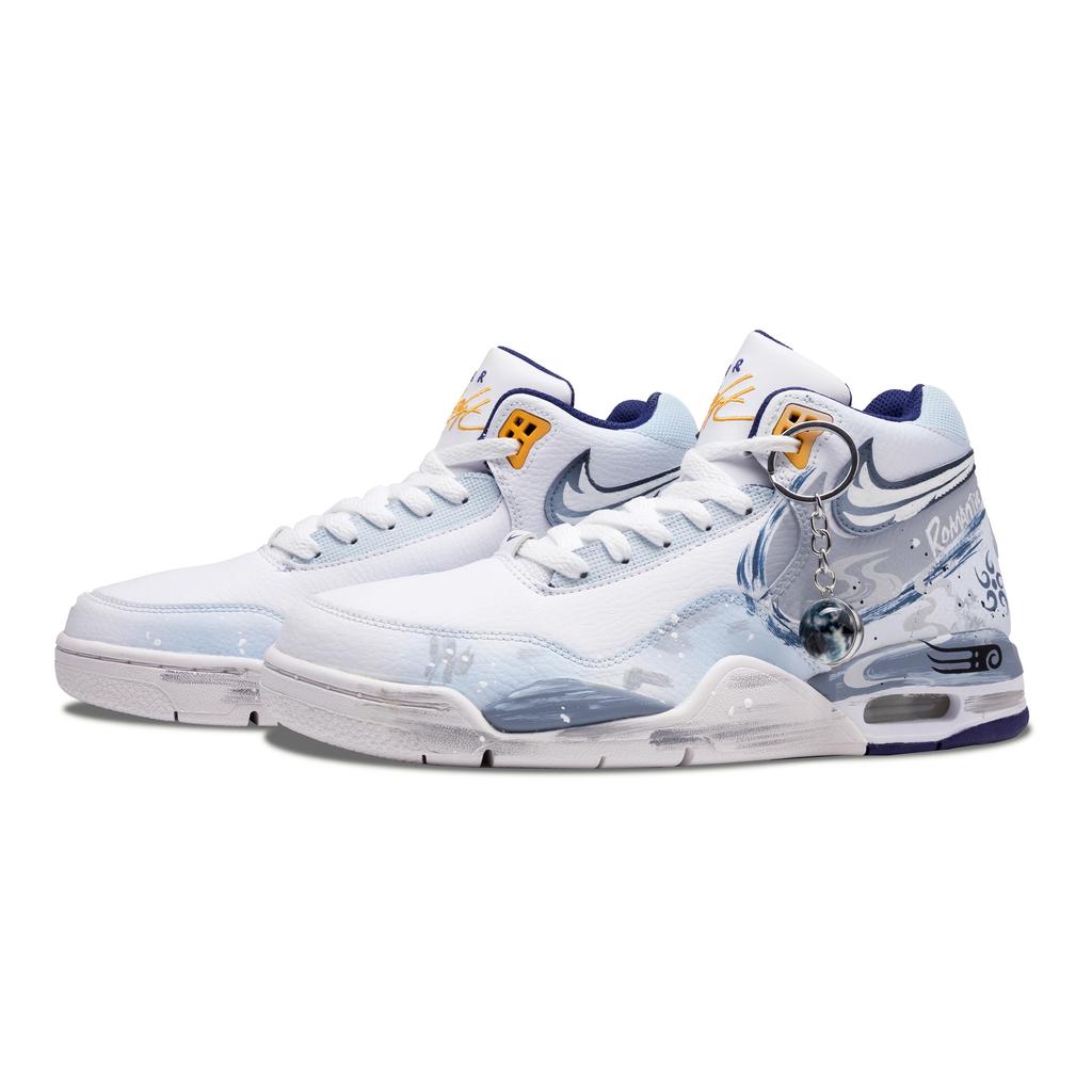 Nike Flight Legacy Зимнее время Амортизация Нескользящее Покрытие Высокий профиль Винтажные Баскетбольные Кроссовки Мужские BQ4212-102(Команда28-)