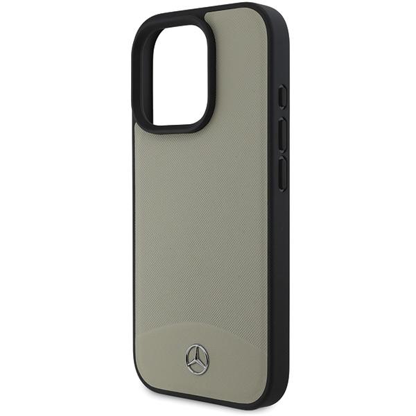 Etui do iPhone 16 Pro Max beżowe Mercedes Skórzane MagSafe