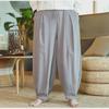 Men's Loose-Fit Cotton and Linen Wide-Leg Harem Pants