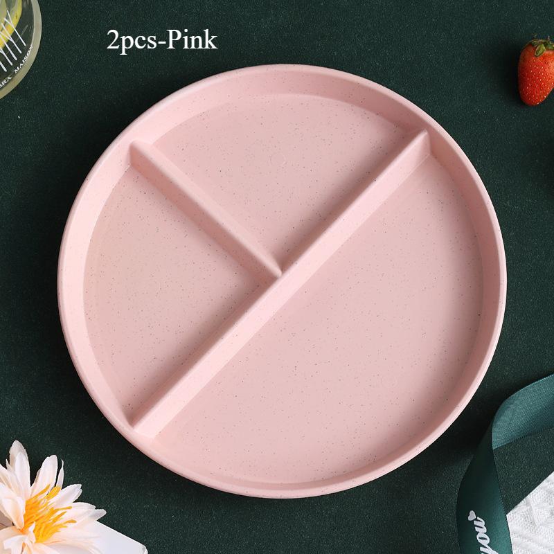 Круглая разделенная тарелка Тарелка для еды Тарелка для фруктового салата Посуда Керамическая тарелка Керамическая тарелка Тарелка для десерта Тарелка для безделушек